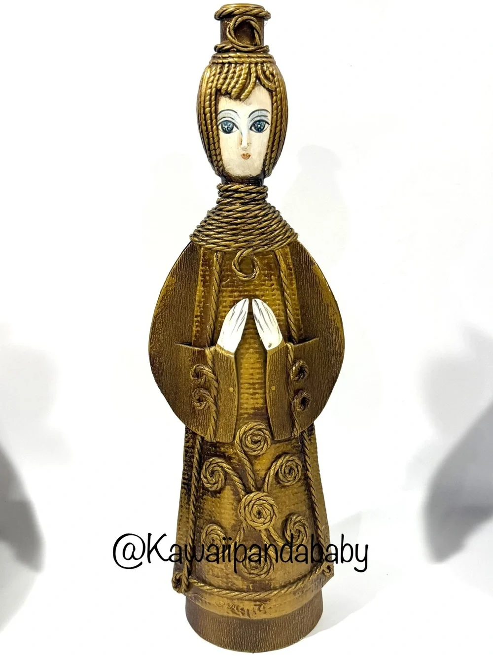 Vintage Mid Century Paper/Papier Mache 16.5” Japan MCM Christmas Angel Figurine